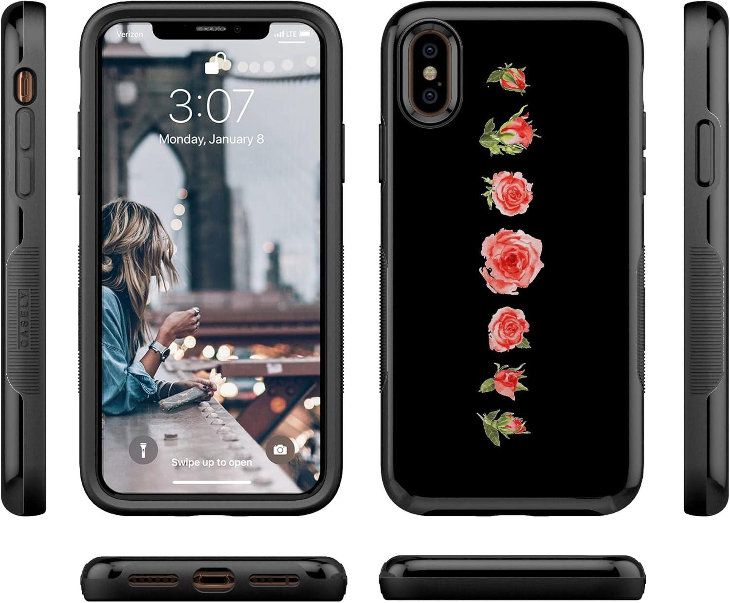 imageCasely iPhone XXS Case  Make Your Mark  Crayola Paint CaseBlooming Red Rose Floral