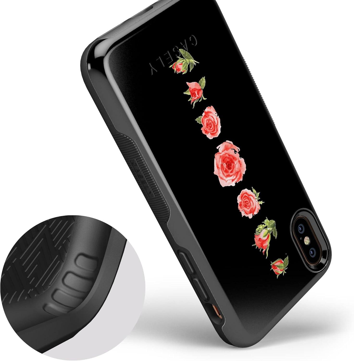 imageCasely iPhone XXS Case  Make Your Mark  Crayola Paint CaseBlooming Red Rose Floral