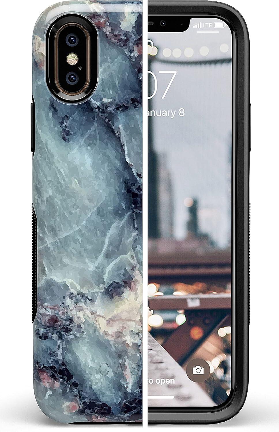 imageCasely iPhone XXS Case  Make Your Mark  Crayola Paint CaseBlue Marble