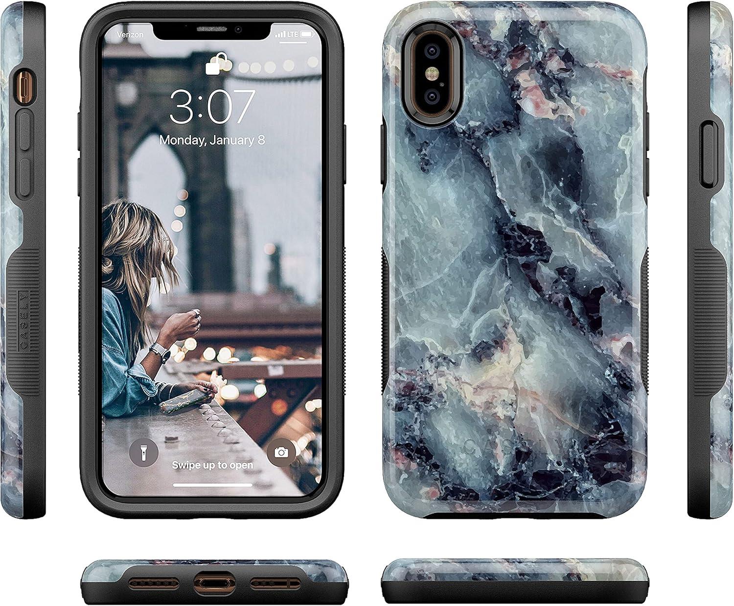 imageCasely iPhone XXS Case  Make Your Mark  Crayola Paint CaseBlue Marble