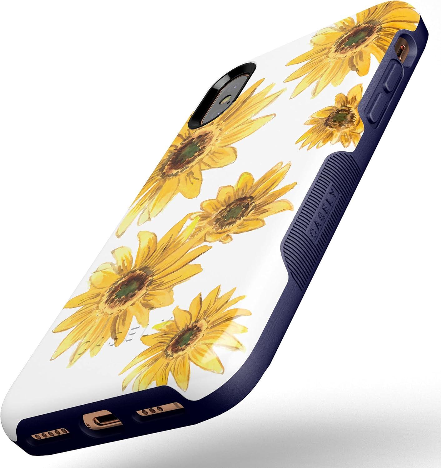 imageCasely iPhone XXS Case  Make Your Mark  Crayola Paint CaseBright Yellow Sunflowers Floral
