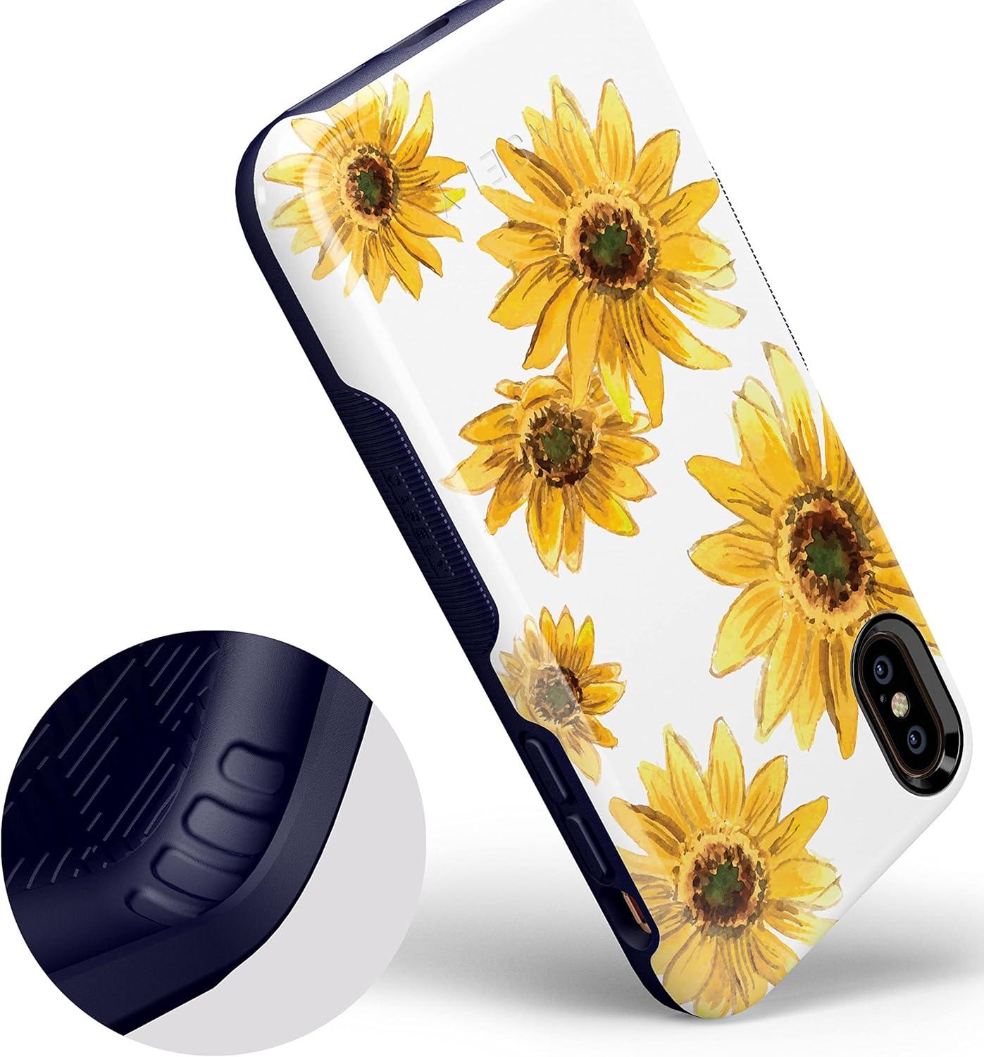 imageCasely iPhone XXS Case  Make Your Mark  Crayola Paint CaseBright Yellow Sunflowers Floral