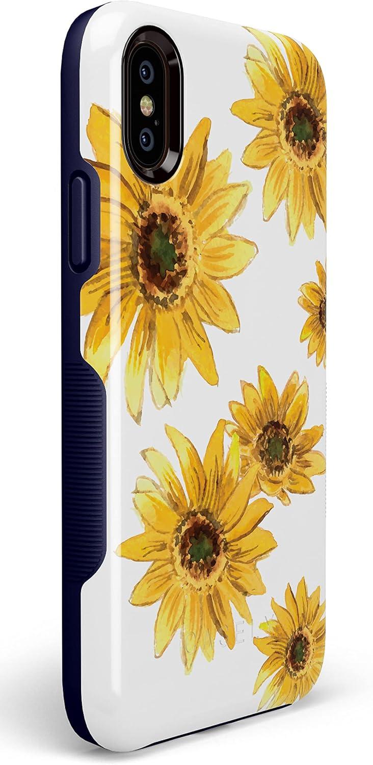 imageCasely iPhone XXS Case  Make Your Mark  Crayola Paint CaseBright Yellow Sunflowers Floral