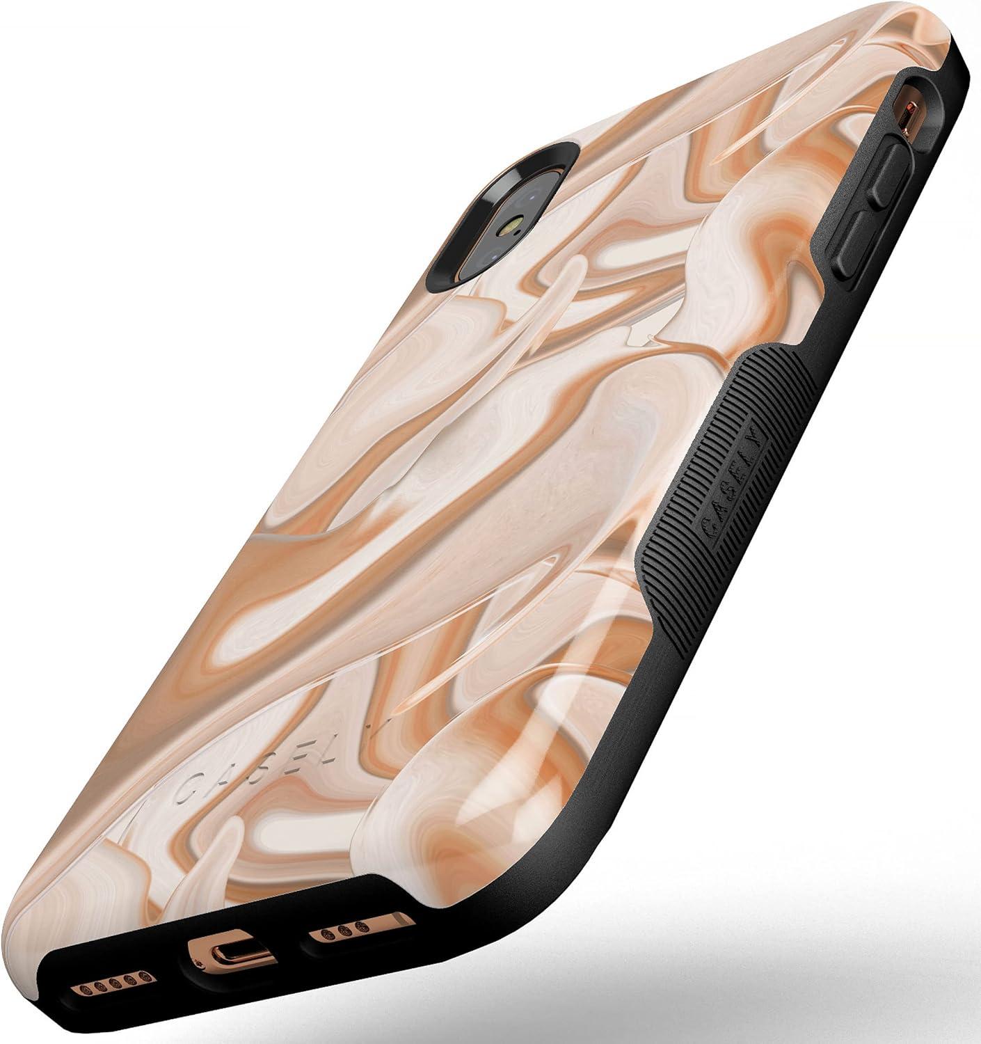 imageCasely iPhone XXS Case  Make Your Mark  Crayola Paint CaseCaramel Delight  Marble Swirl