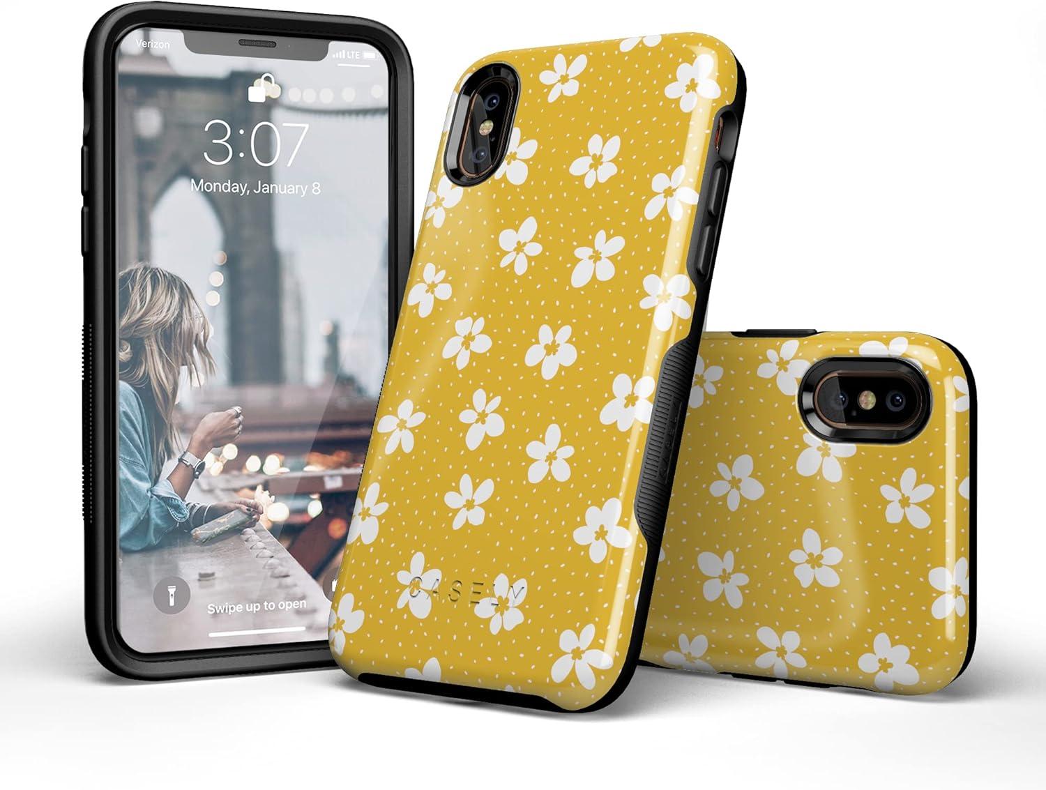 imageCasely iPhone XXS Case  Make Your Mark  Crayola Paint CaseFlower My World  Yellow Floral