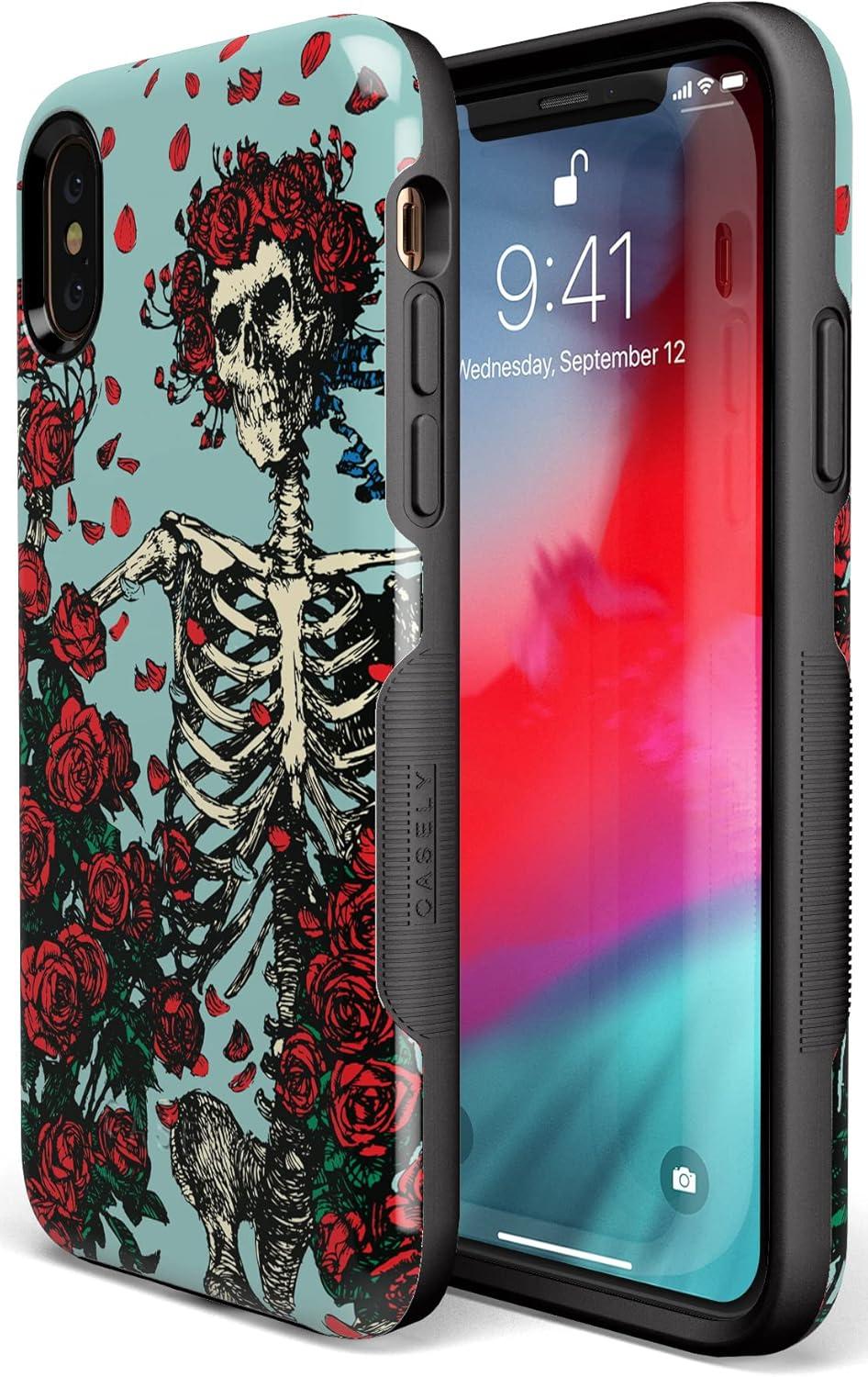 imageCasely iPhone XXS Case  Make Your Mark  Crayola Paint CaseForever Grateful  Grateful Dead Skeleton Floral