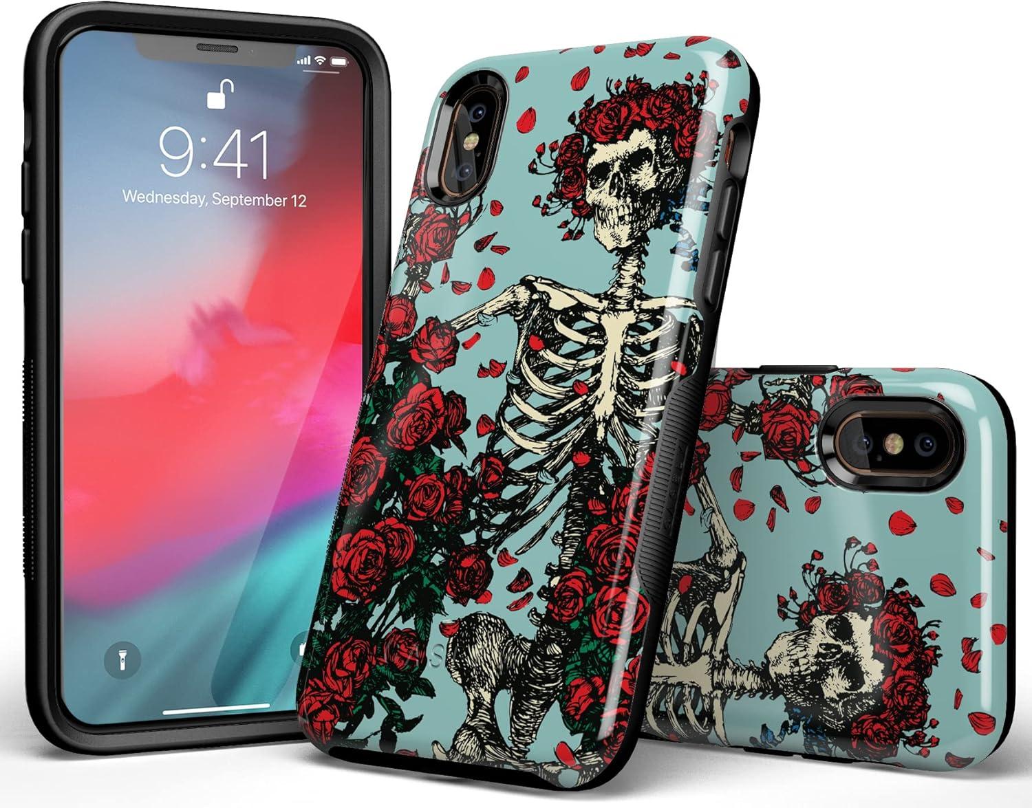 imageCasely iPhone XXS Case  Make Your Mark  Crayola Paint CaseForever Grateful  Grateful Dead Skeleton Floral