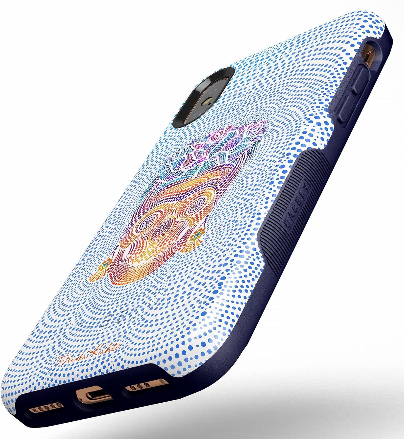 imageCasely iPhone XXS Case Make Your Mark Crayola Paint CaseFrida Kahlo Vida y Muerte Dotted Skull