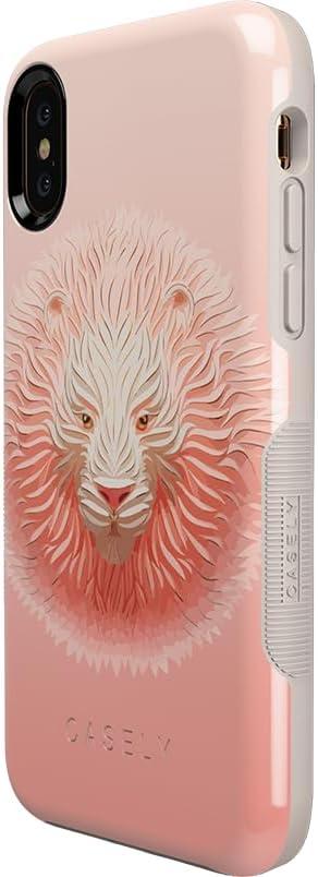 imageCasely iPhone XXS Case  Make Your Mark  Crayola Paint CaseHear Me Roar  Blush Lion