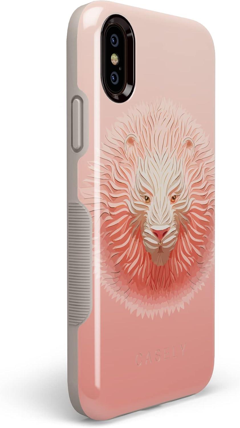 imageCasely iPhone XXS Case  Make Your Mark  Crayola Paint CaseHear Me Roar  Blush Lion