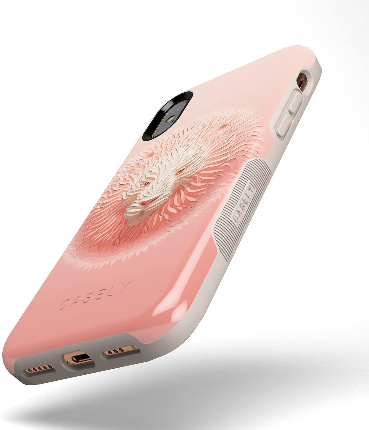 imageCasely iPhone XXS Case  Make Your Mark  Crayola Paint CaseHear Me Roar  Blush Lion