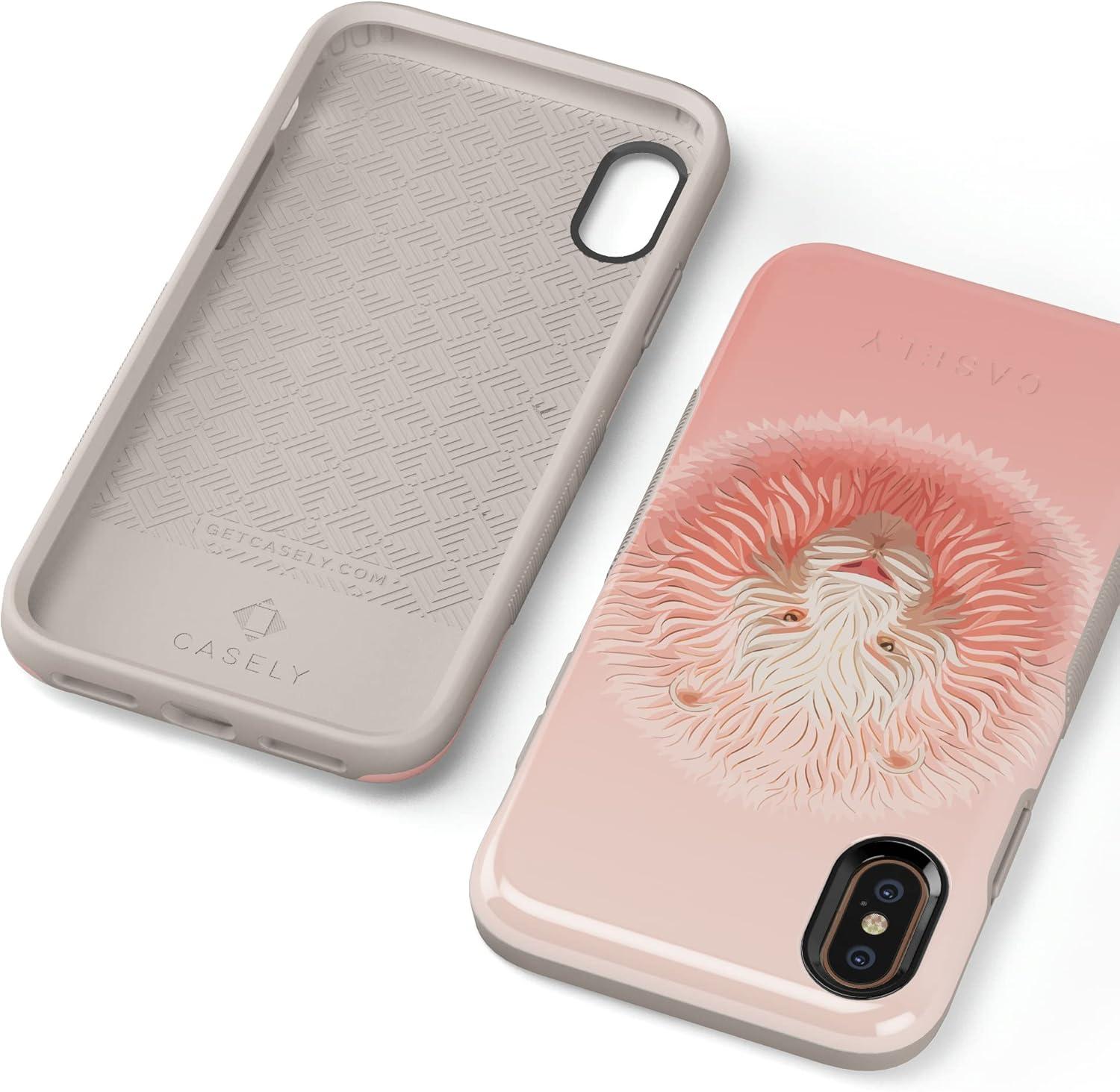 imageCasely iPhone XXS Case  Make Your Mark  Crayola Paint CaseHear Me Roar  Blush Lion