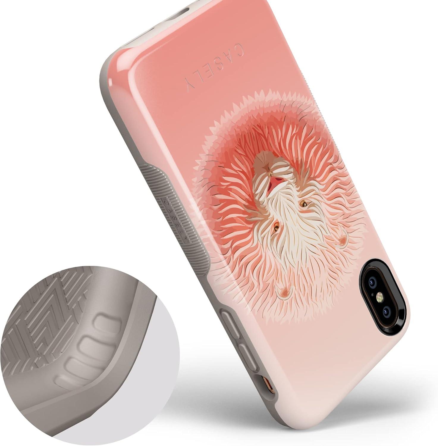 imageCasely iPhone XXS Case  Make Your Mark  Crayola Paint CaseHear Me Roar  Blush Lion