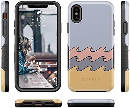 imageCasely iPhone XXS Case  Make Your Mark  Crayola Paint CaseHigh Tide Layered Ocean Waves