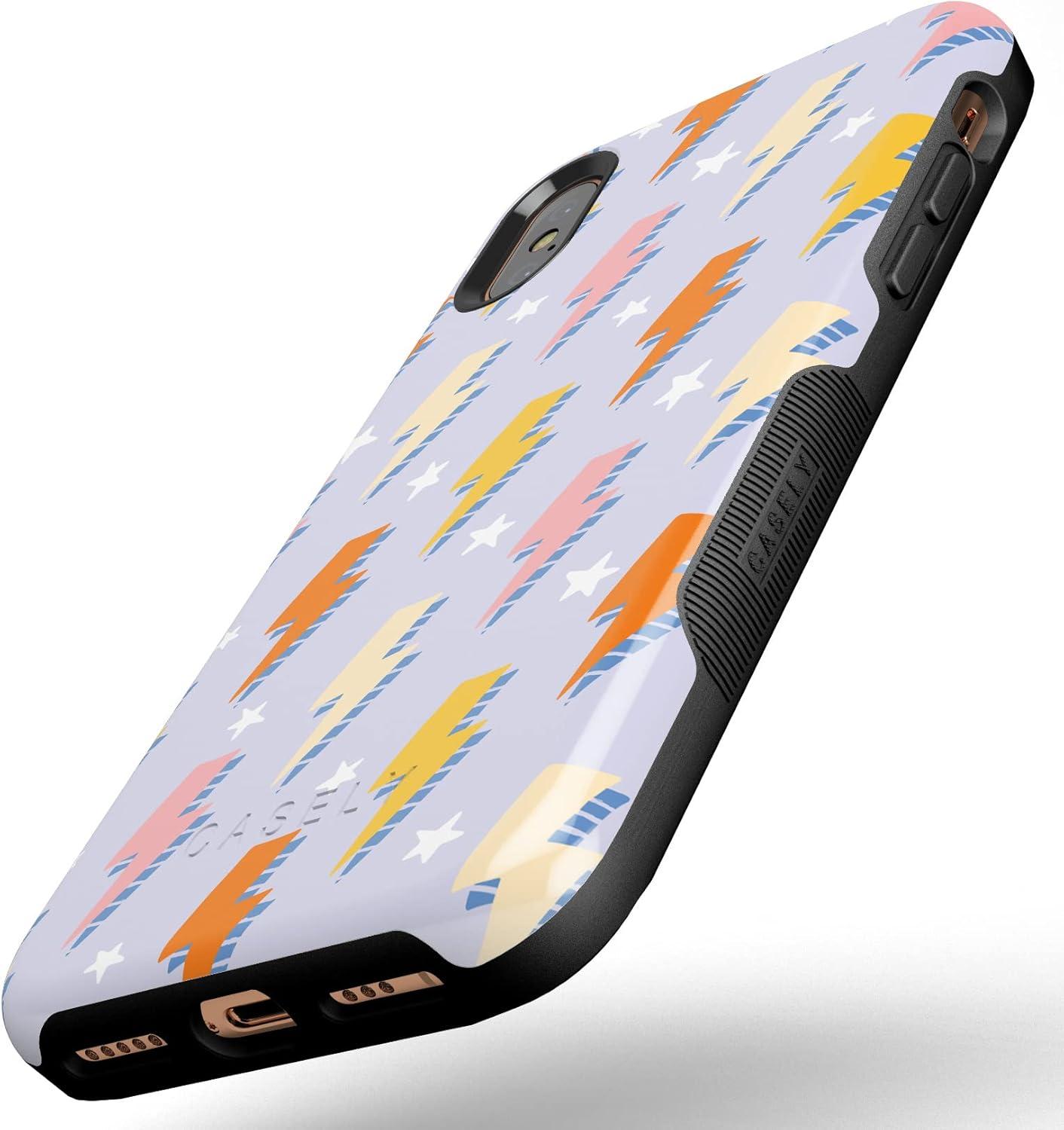 imageCasely iPhone XXS Case  Make Your Mark  Crayola Paint CaseIn a Flash  Lightning Bolt