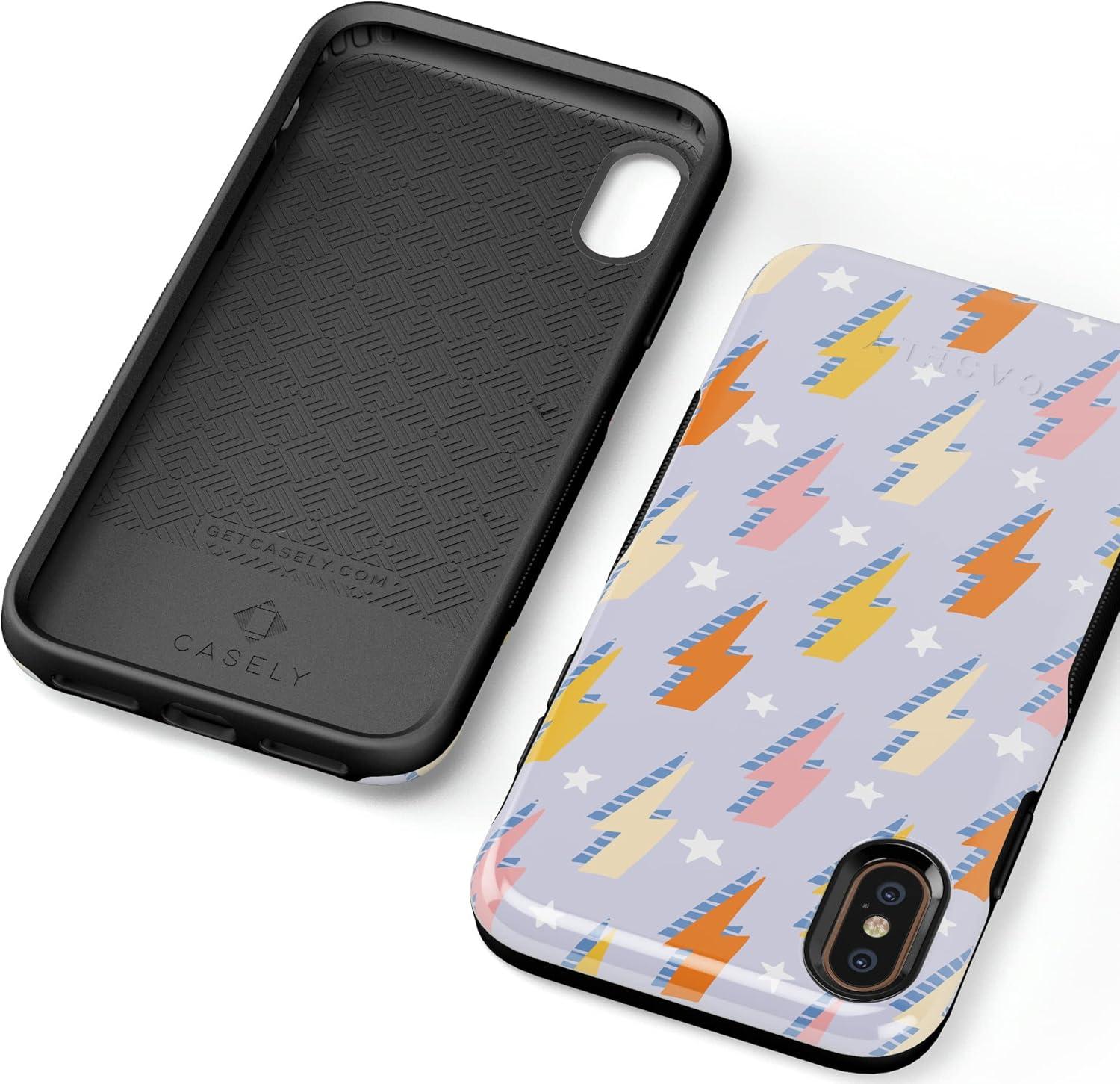 imageCasely iPhone XXS Case  Make Your Mark  Crayola Paint CaseIn a Flash  Lightning Bolt