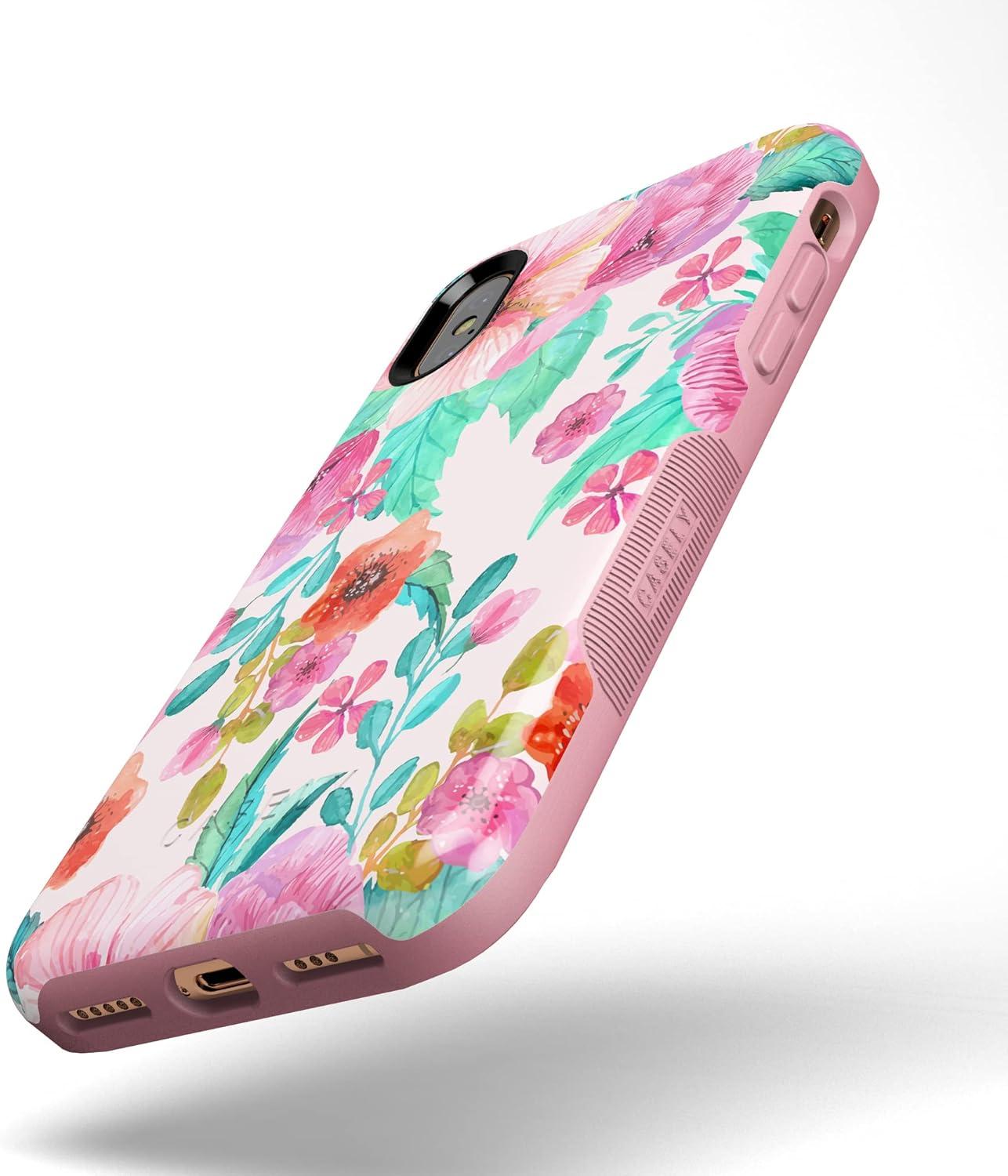 imageCasely iPhone XXS Case  Make Your Mark  Crayola Paint CaseOut And About  Light Pink Floral