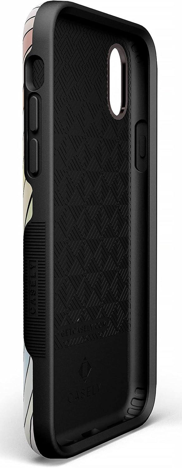 imageCasely iPhone XXS Case  Make Your Mark  Crayola Paint CaseRide The Wave  Pastel Rainbow Lined