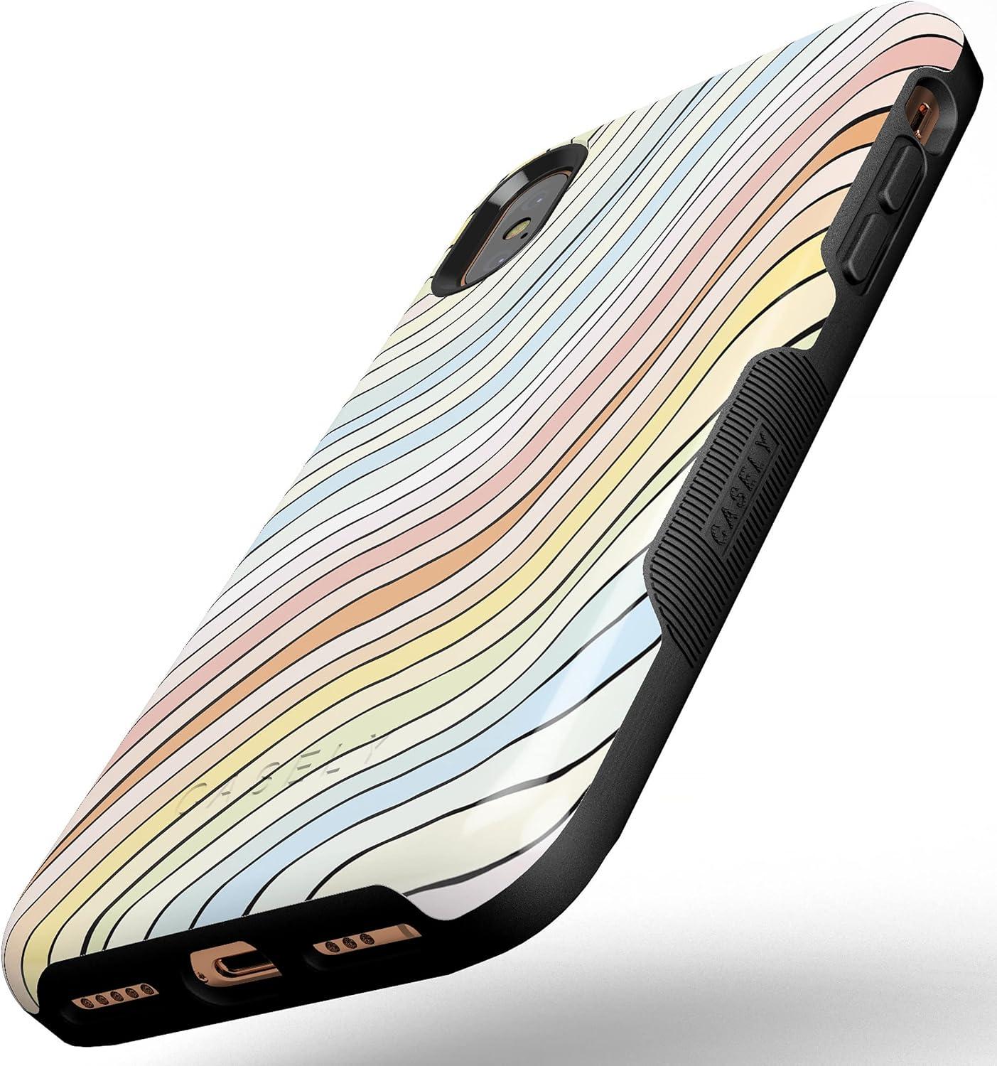 imageCasely iPhone XXS Case  Make Your Mark  Crayola Paint CaseRide The Wave  Pastel Rainbow Lined