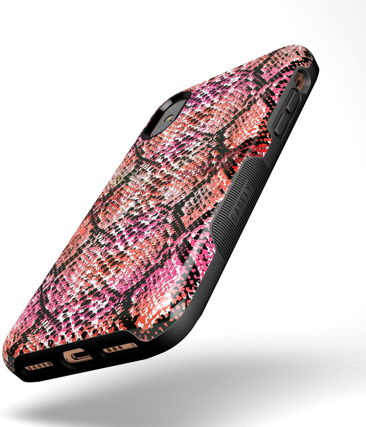 imageCasely iPhone XXS Case  Make Your Mark  Crayola Paint CaseSnake Along Red Snake Skin