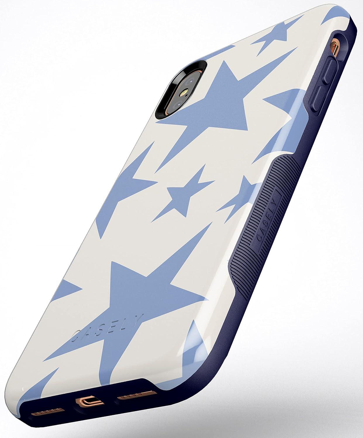 imageCasely iPhone XXS Case  Make Your Mark  Crayola Paint CaseStars Align  Blue  White Stars