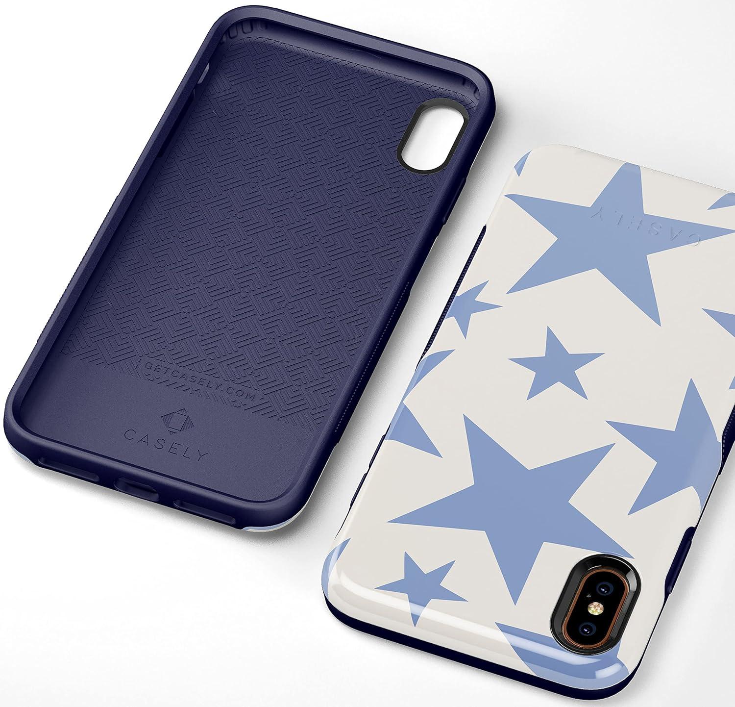imageCasely iPhone XXS Case  Make Your Mark  Crayola Paint CaseStars Align  Blue  White Stars