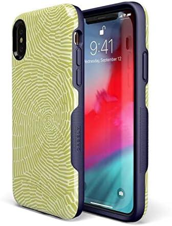 imageCasely iPhone XXS Case  Make Your Mark  Crayola Paint CaseSwirl Away  Tea Green Geometric