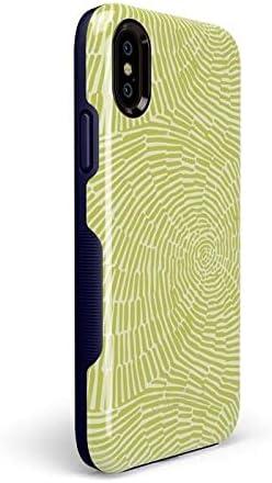 imageCasely iPhone XXS Case  Make Your Mark  Crayola Paint CaseSwirl Away  Tea Green Geometric