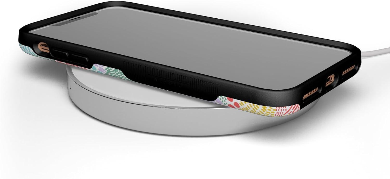 imageCasely iPhone Xs Max Case  Purple Taupe on Nude  Bold Protective DesignColor Me Happy  Pattern Colorblock