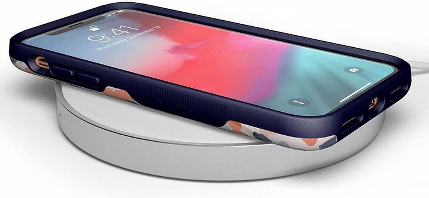 imageCasely iPhone Xs Max Case  Purple Taupe on Nude  Bold Protective DesignField of Flowers  Pastel Floral