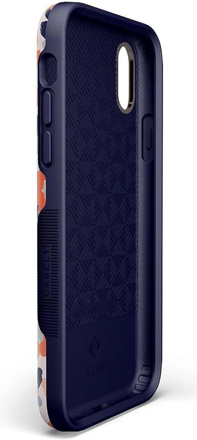 imageCasely iPhone Xs Max Case  Purple Taupe on Nude  Bold Protective DesignField of Flowers  Pastel Floral