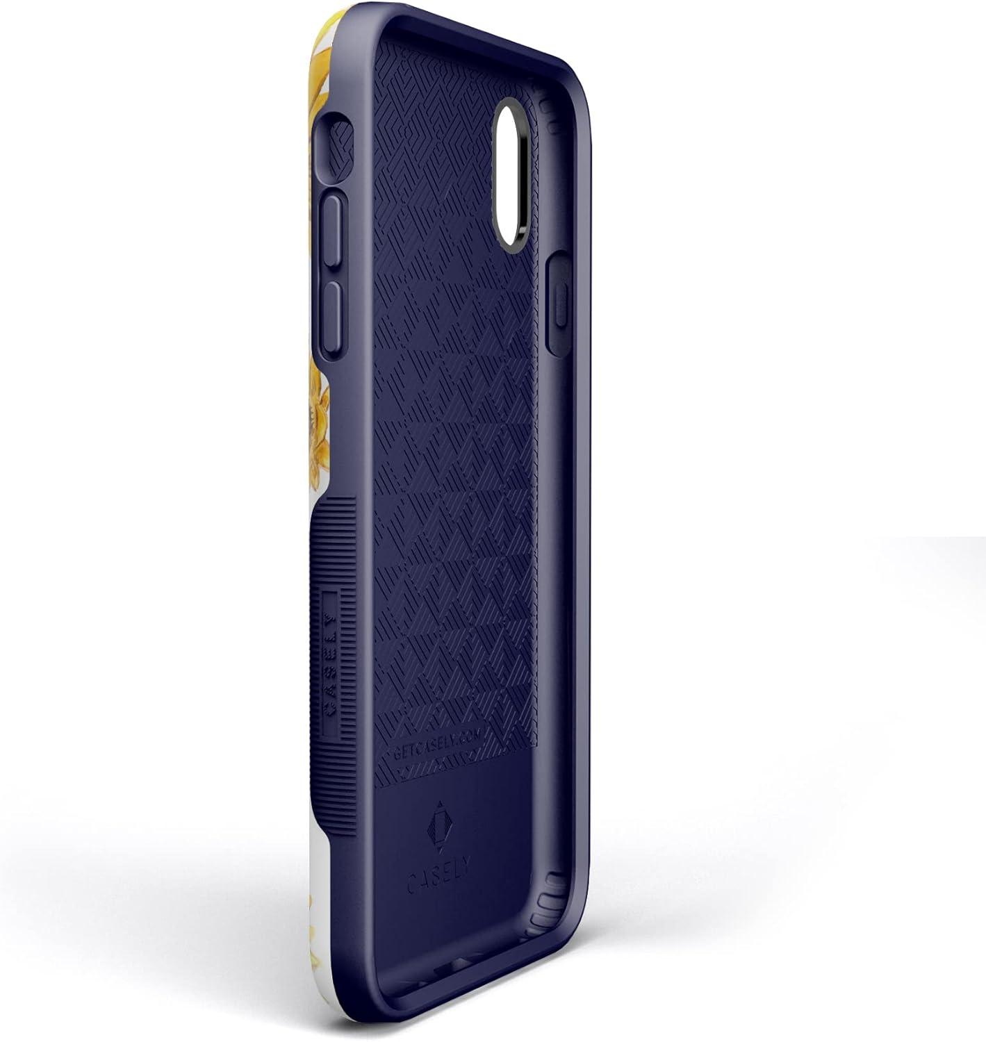 imageCasely iPhone Xs Max Case  Purple Taupe on Nude  Bold Protective DesignGolden Garden  Yellow Sunflower