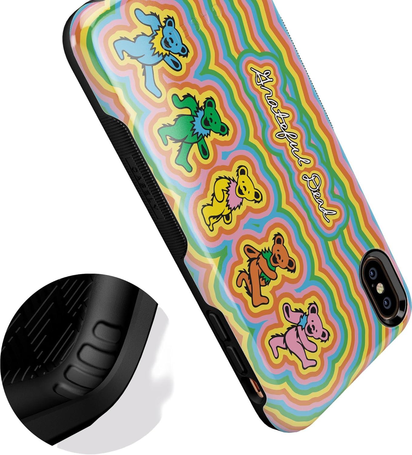 imageCasely iPhone Xs Max Case  Purple Taupe on Nude  Bold Protective DesignIn the Groove  Grateful Dead Dancing Bears