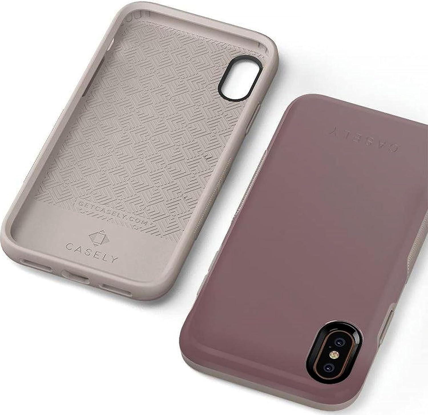 imageCasely iPhone Xs Max Case  Purple Taupe on Nude  Bold Protective DesignPurple Taupe on Nude
