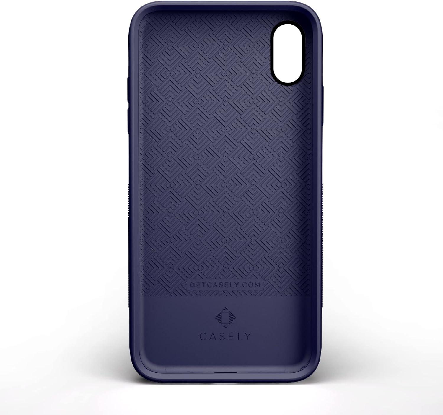 imageCasely iPhone Xs Max Case  Purple Taupe on Nude  Bold Protective DesignRose to Fame  Blue  White Rose Floral