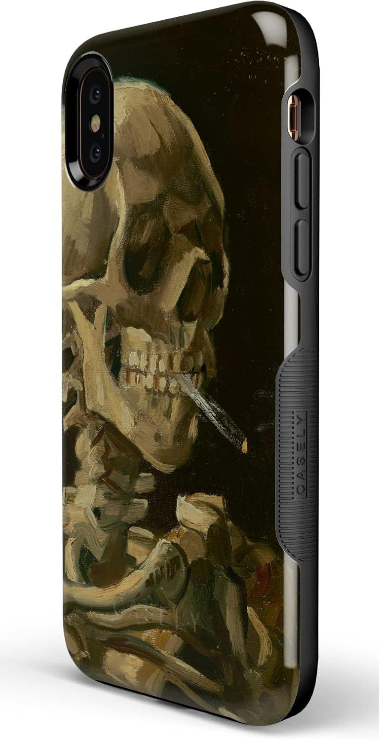 imageCasely iPhone Xs Max Case  Purple Taupe on Nude  Bold Protective DesignVan Gogh  After Hours  Skeleton