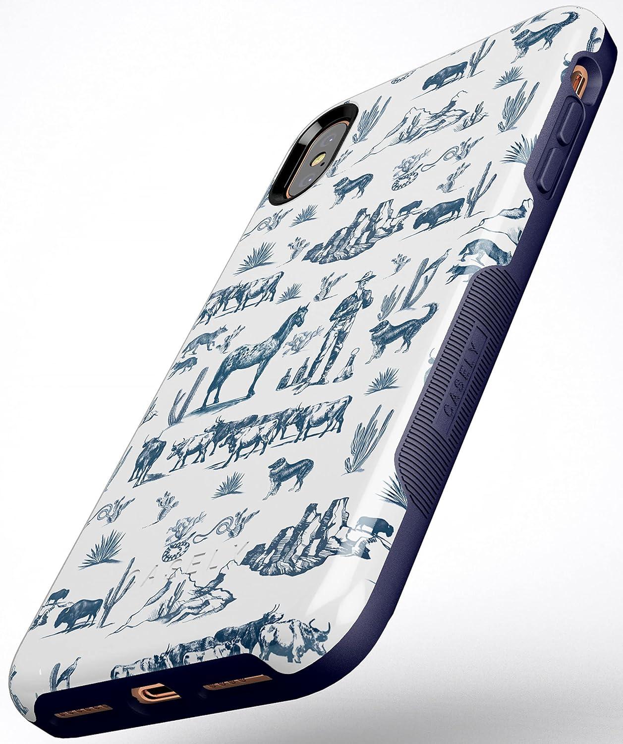 imageCasely iPhone Xs Max Case  Purple Taupe on Nude  Bold Protective DesignWild West Adventure  Desert