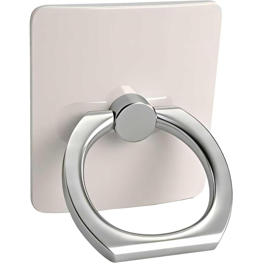 imageCasely Phone Ring  Rose to Fame  Blue amp White Rose Phone Ring  360 Degree Complete Swivel Strong Adhesive Remove and Reuse Works on Any PhoneOffWhite