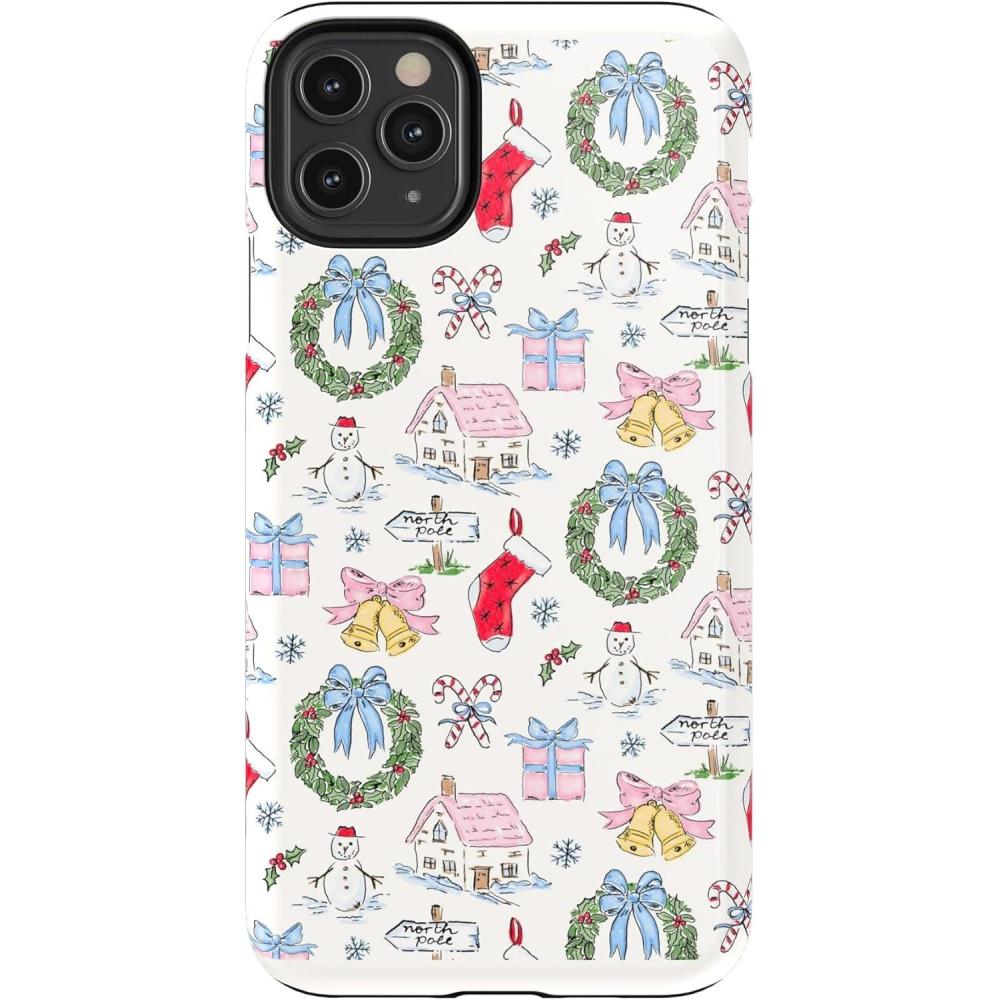 imageCasely iPhone 11 Pro Case  Make Your Mark  Crayola Paint CaseChristmas Morning  Vintage Cartoon