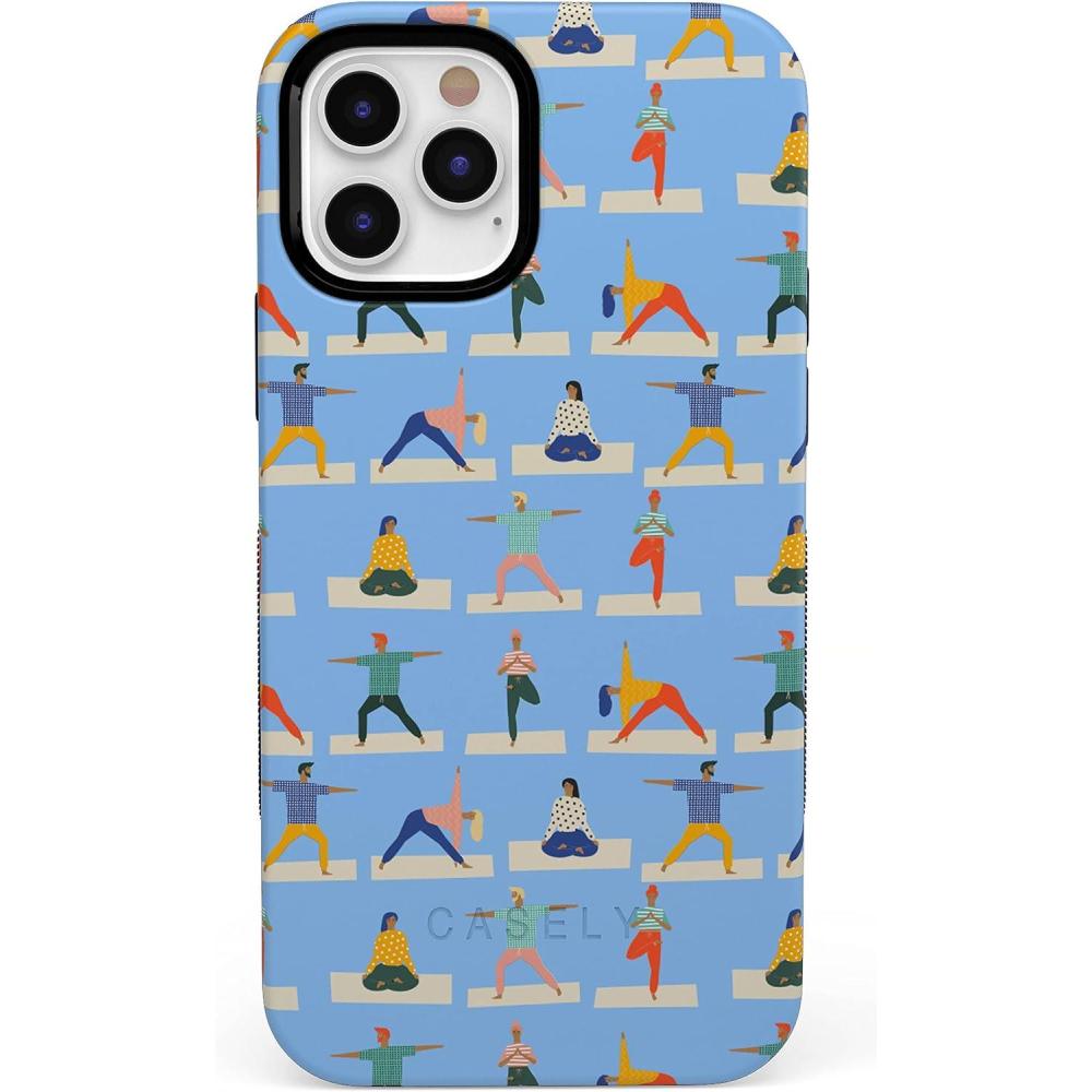 imageCasely iPhone 11 Pro Case  Make Your Mark  Crayola Paint CaseGo with the Flow Light Blue Yoga