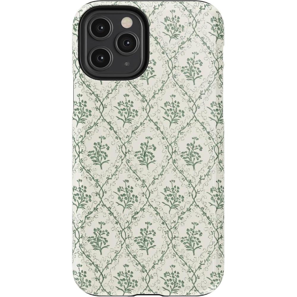imageCasely iPhone 11 Pro Case  Make Your Mark  Crayola Paint CaseSage Tapestry  Floral Vines