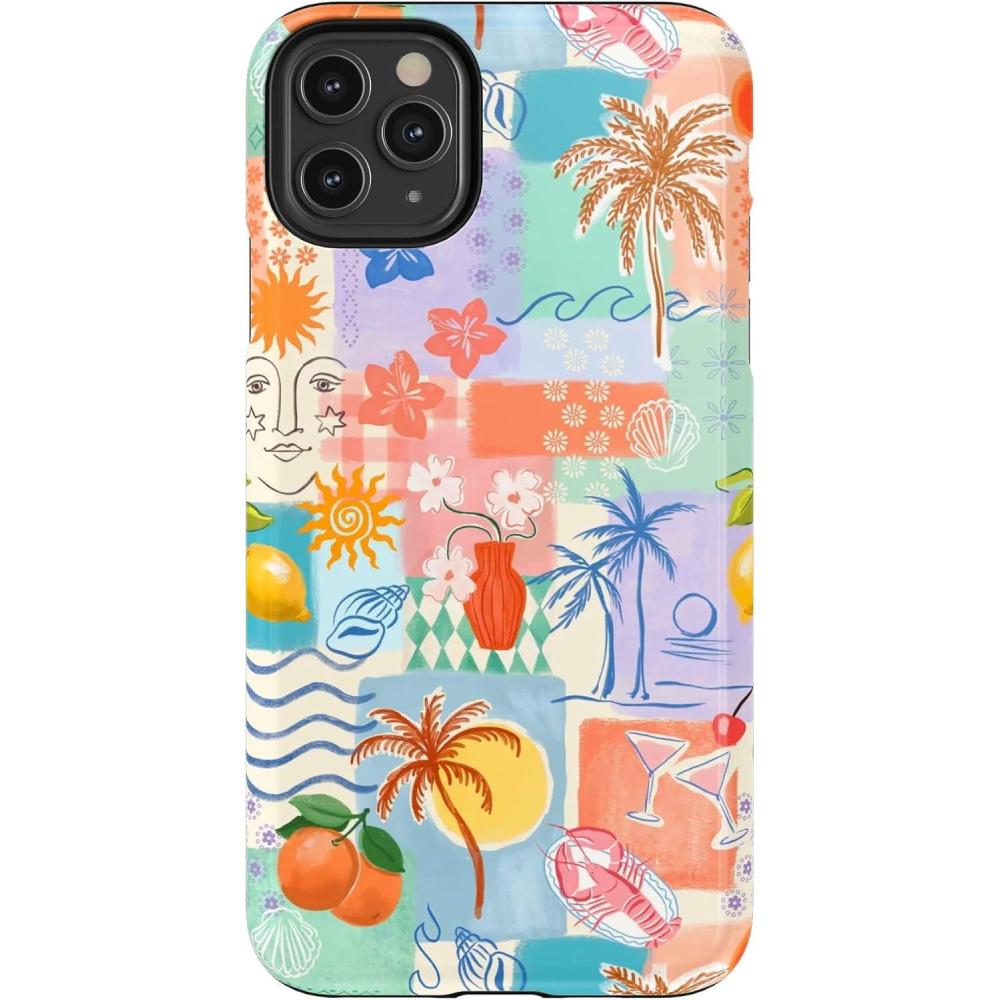 imageCasely iPhone 11 Pro Case  Make Your Mark  Crayola Paint CaseTropical Heat  Beachy Collage
