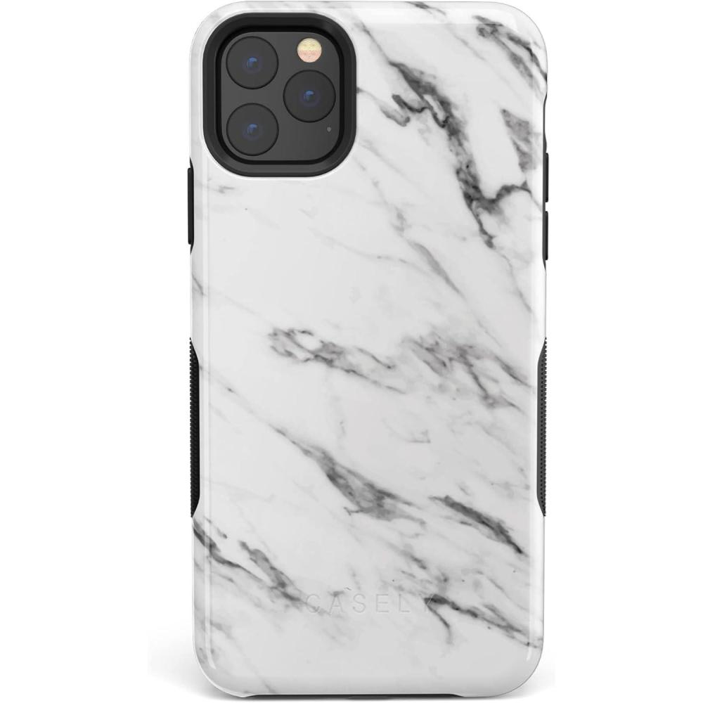imageCasely iPhone 11 Pro Case  Make Your Mark  Crayola Paint CaseWhite Marble