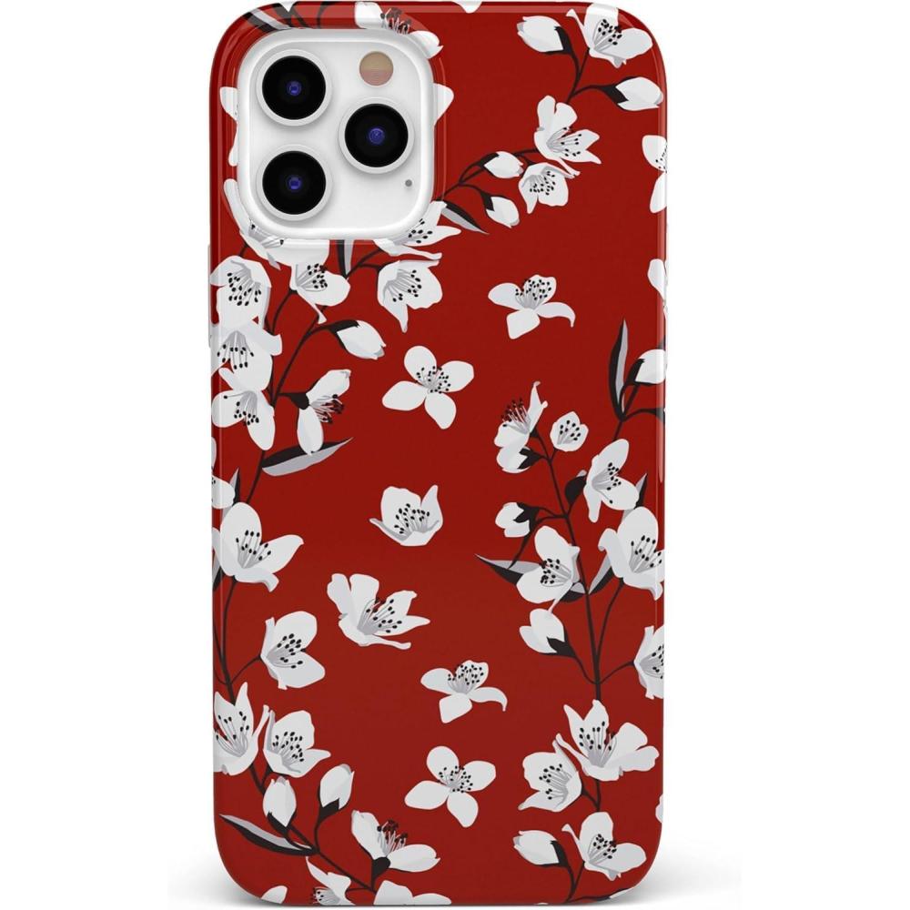 imageCasely iPhone 11 Pro Floral Case  Rose to Fame Coquette  Blue amp White Rose CaseFloral Forest  Red Cherry Blossom Floral