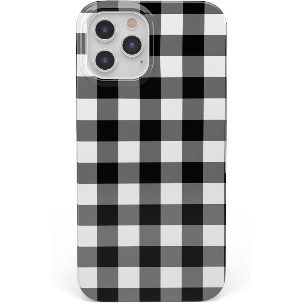 imageCasely iPhone 11 Pro Max Case  Out and About  Light Pink Floral  Classic Ultra Slim DesignCheck Me Out  Checkerboard