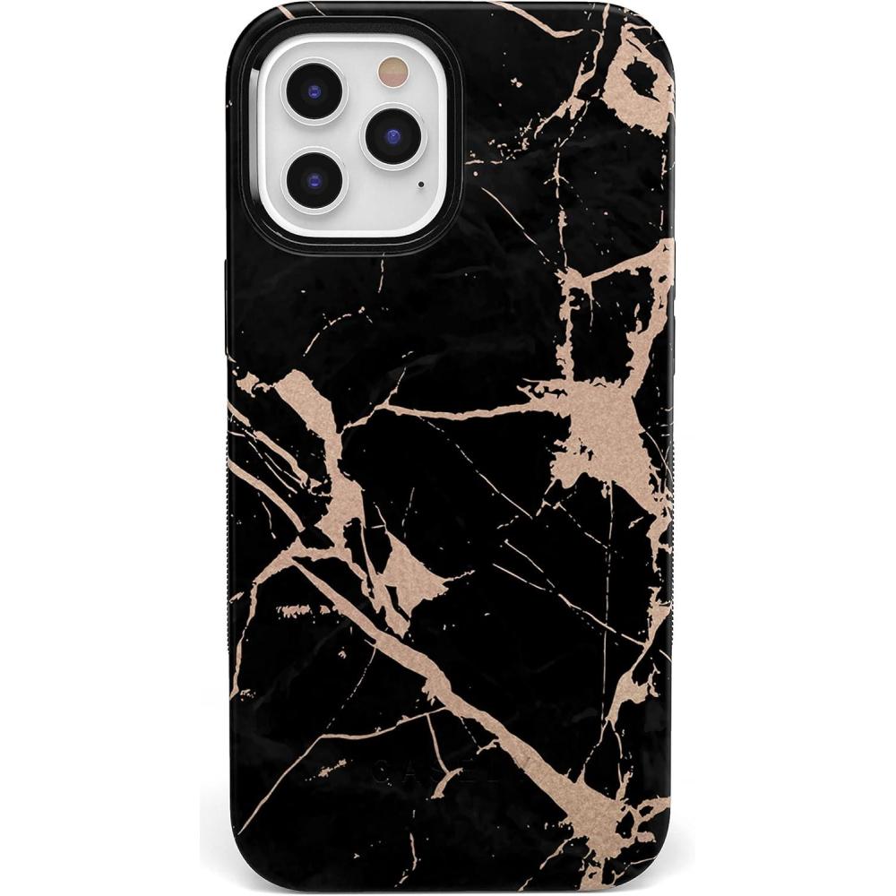 imageCasely iPhone 11 Pro Max Case  Outside The Lines  Crayola Marker CaseCracked Rose Gold Black Marble