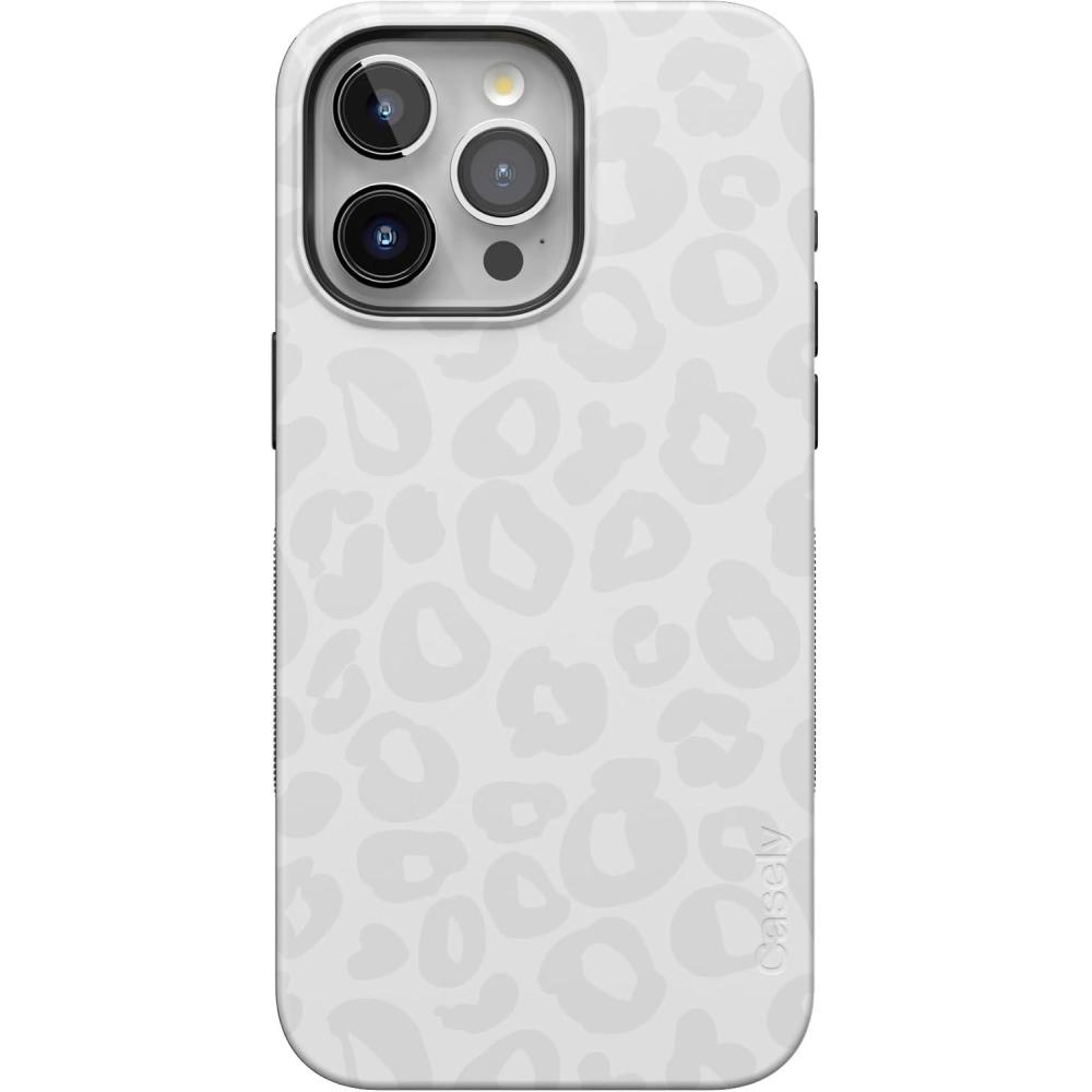 imageCasely iPhone 15 Pro Case  Keep It Classic  Crayola Crayon Box  Bold Protective Design  Compatible with MagSafeInto the Wild  White Snow Leopard