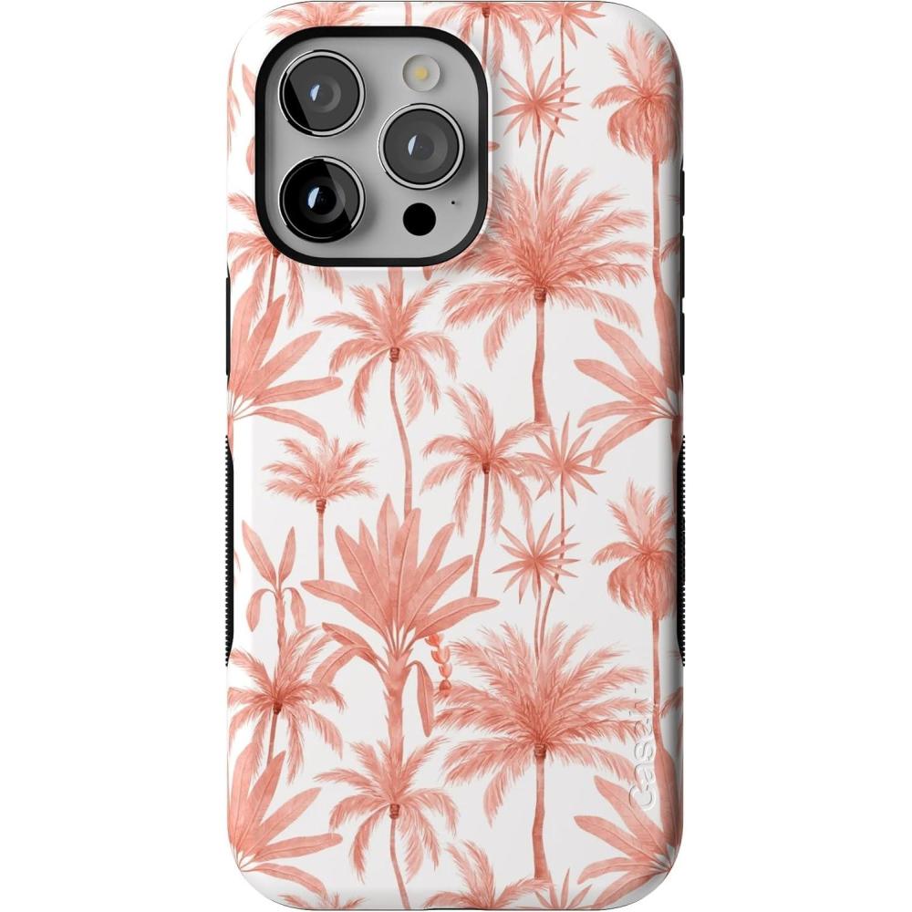 imageCasely iPhone 15 Pro Case  Keep It Classic  Crayola Crayon Box  Bold Protective Design  Compatible with MagSafePerfect Paradise  Tropical Palm Tree Floral