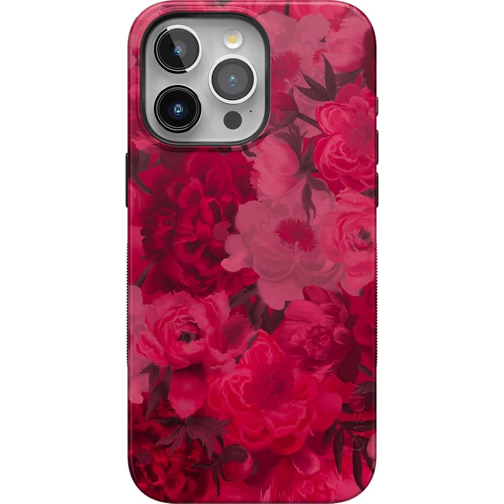 imageCasely iPhone 15 Pro Case  Keep It Classic  Crayola Crayon Box  Bold Protective Design  Compatible with MagSafeRomance Novel  Moody Floral