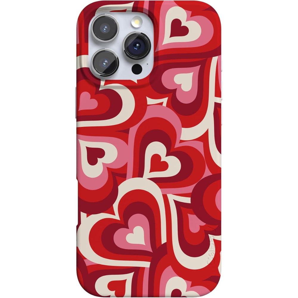 imageCasely iPhone 16 Pro Case  Glitter Mystic Moss  Green Enchanted Shimmer  Compatible with MagSafe  Classic UltraSlim Case DesignLove Song Remix  Ombre Hearts